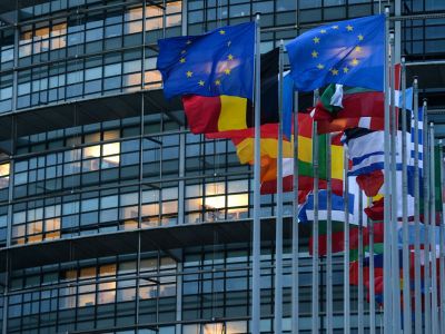 Флаги европейских государств перед зданием Европейского парламента в Страсбурге. Фото: Алексей Витвицкий / РИА Новости