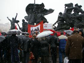 Митинг независимых профсоюзов в Москве. Фото: Станислав Решетнев