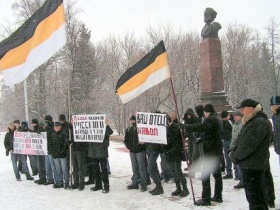 Пикет пензенских националистов. Фото: Александр Преснов