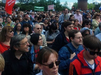 На митинге в защиту науки и образования, Москва, 6.6.15. Источник - https://www.facebook.com/varfolomeev